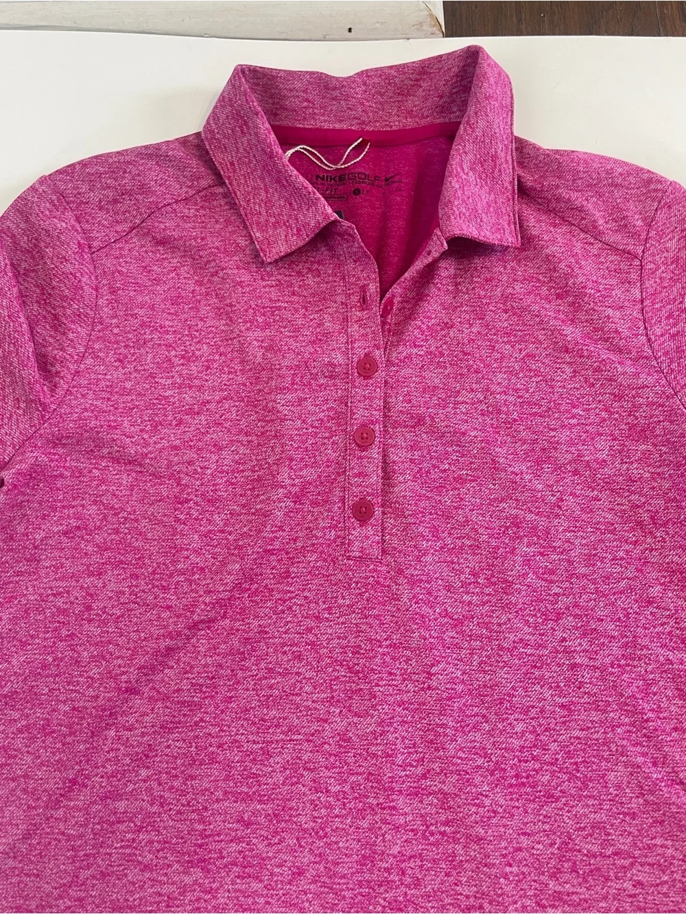 Nike Golf Dri Fit Womens Polo Lot Of 2 Small Gray And Pink Heather